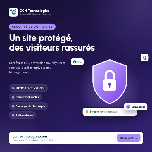 Aperçu du kit Sécurité : SSL, Imunify360, sauvegardes